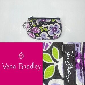 Vera Bradley Plum Petals (retired) Coin Purse